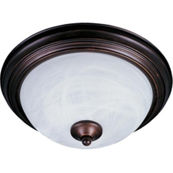 Maxim Lighting Maxim Lighting 5849MROI 6" H 2-Light Flush Mount with Marble Glass - Oil Rubbed Bronze 5849MROI